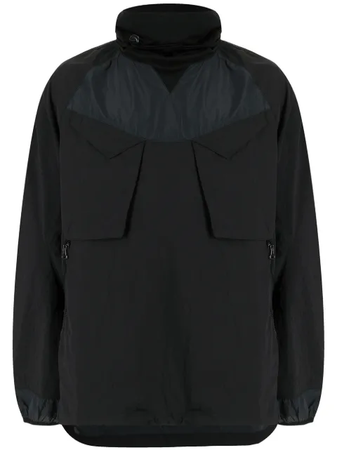 Maharishi pullover funnel-neck jacket Black 2099