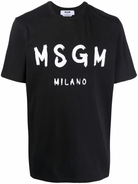 MSGM milano logo T-shirt Black 2000MM51020000299
