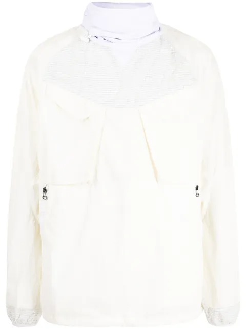 Maharishi pullover funnel-neck jacket White 2099