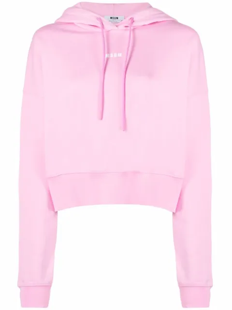 MSGM logo-print hoodie Pink 2000MDM509200001