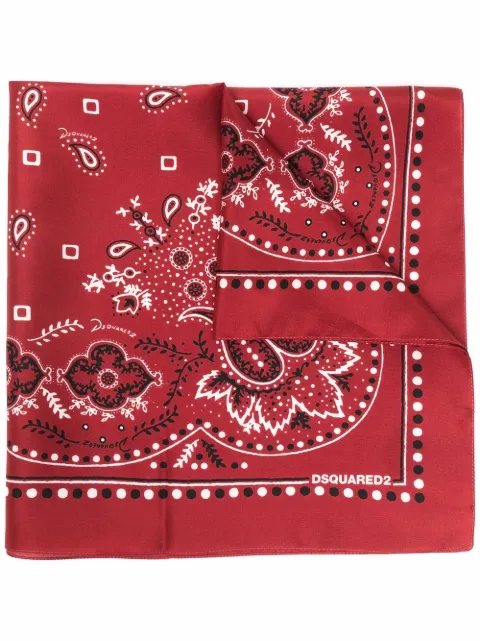 DSQUARED2 printed foulard Red FUM001709S04307