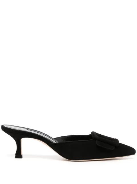 Manolo Blahnik Maysale 50mm mules Black 9XX0246