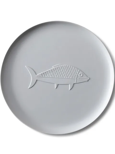 Cassina Poisson fish-embossed tray White GNR32
