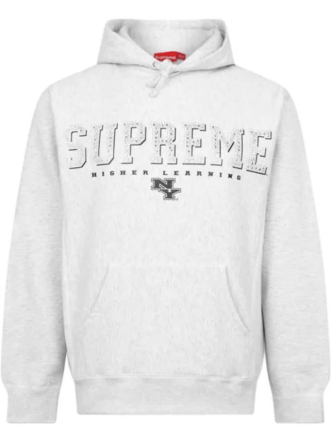 Supreme Gems logo-print hoodie Grey SU10019