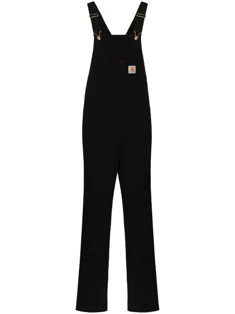 Carhartt WIP organic cotton bib overalls Black I026462