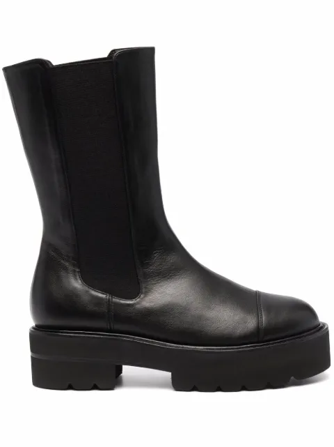Stuart Weitzman Presley Ultralift 60mm platform boots Black S5636CHI