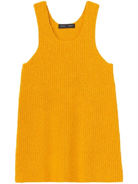 Proenza Schouler mélange bouclé knitted tank top Yellow R2217780KY232