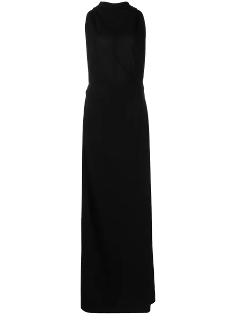 Proenza Schouler matte crepe backless dress Black R2213004BY116