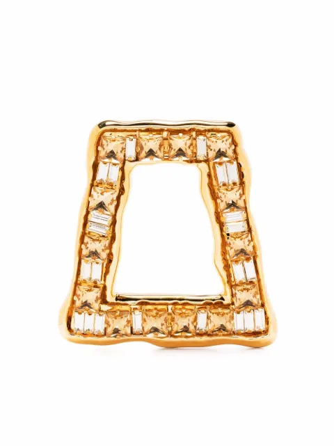 Marni crystal-embellished single earring Gold ORMV0299N1M2000
