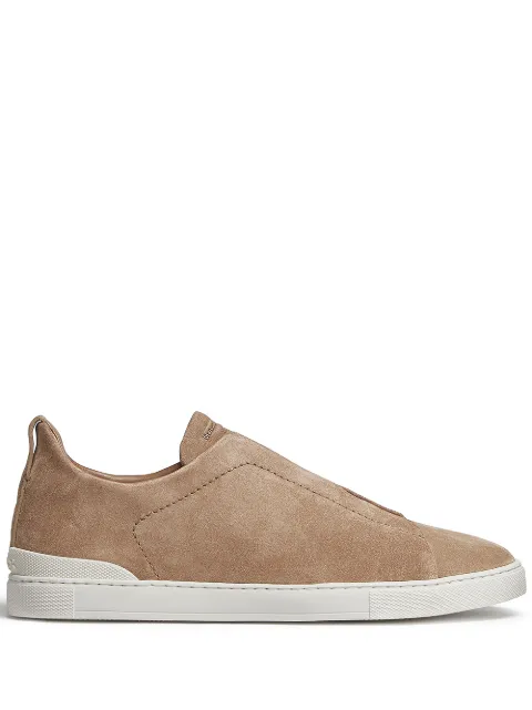 Zegna Triple Stitch slip-on sneakers Neutrals LHSOYA4667X