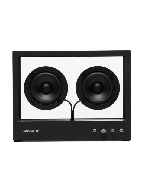 Transparent small transparent speaker Black STSB