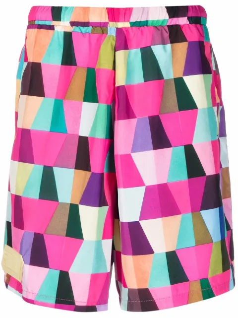 Domenico Formichetti geometric-print shorts Pink PPTE