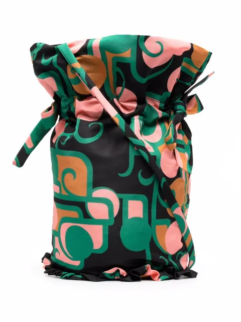 La DoubleJ Tree of Life crossbody bag Black BAG0024FAI001DEC0001