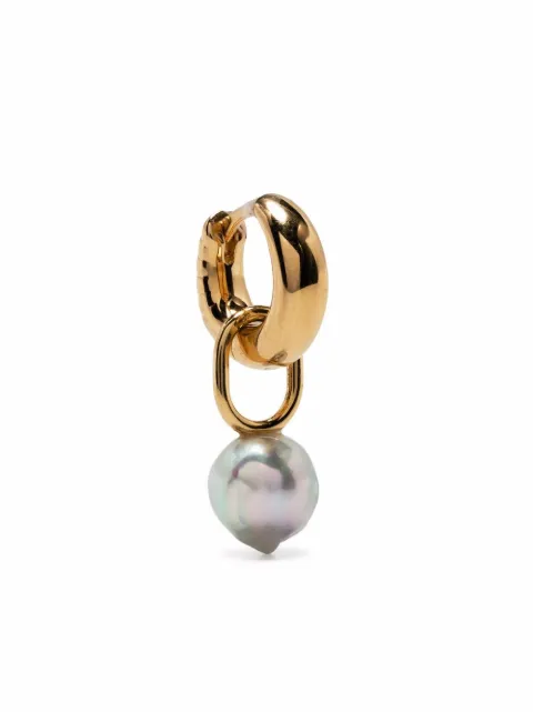 Maria Black Blue Mountain huggie single earring Gold 100856YG