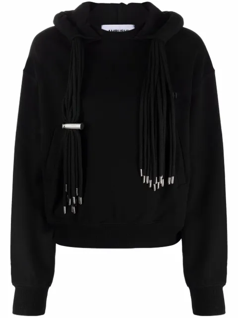 AMBUSH multicord cotton hoodie Black BWBB004F21FLE0011010