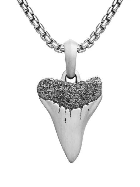 David Yurman sterling silver Shark Tooth amulet (27mm) Silver D25693MSS