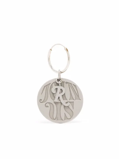 Raf Simons Join Us circular charm single earring Silver 211981C65001