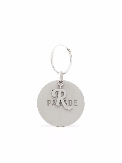 Raf Simons Parade circular charm single earring Silver 211981B65001