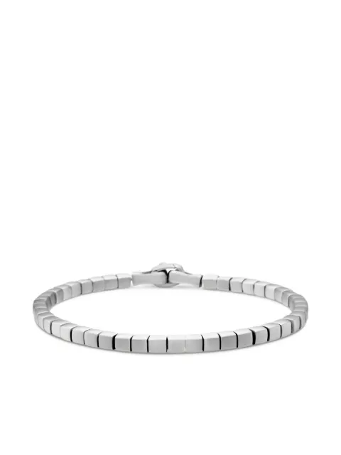 David Yurman sterling silver Spiritual Beads Cushion bracelet (4mm) Silver B25678MSS