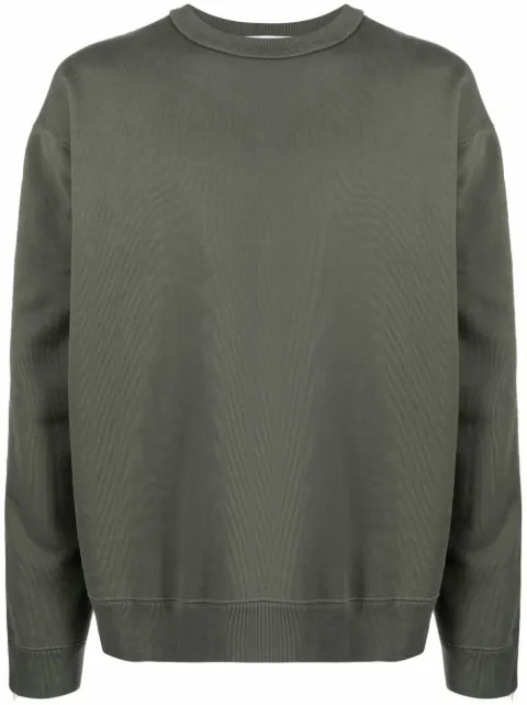 AMBUSH logo-print sleeve sweatshirt Green BMBA013F21FLE0015710