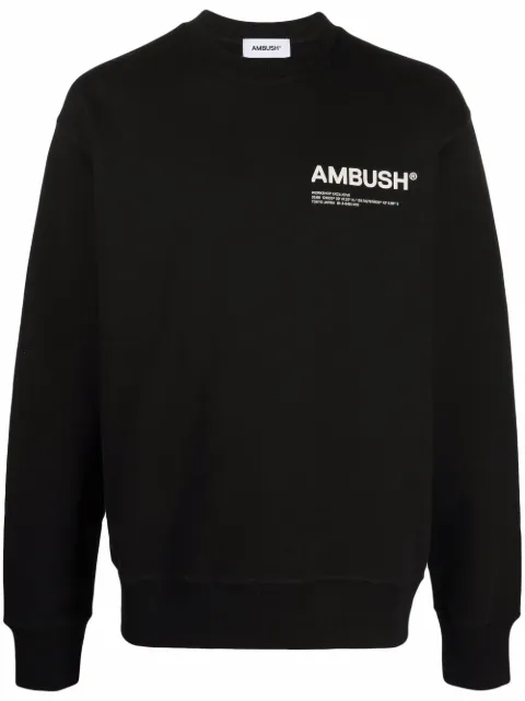AMBUSH Workshop crew-neck sweatshirt Black BMBA021F21FLE0011001