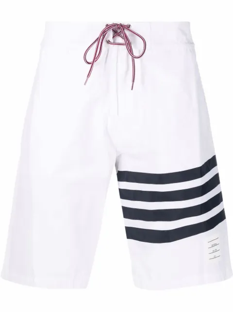 Thom Browne 4-Bar swim shorts White MTT029A07538