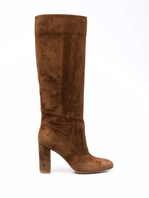 Gianvito Rossi Glen 85mm knee-length boots Brown G8062785RICC45