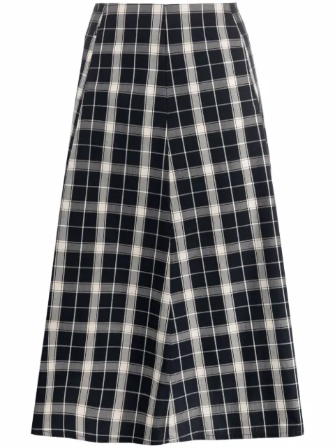 Woolrich tartan-print A-line skirt Blue CFWWSK0032FRUT2103