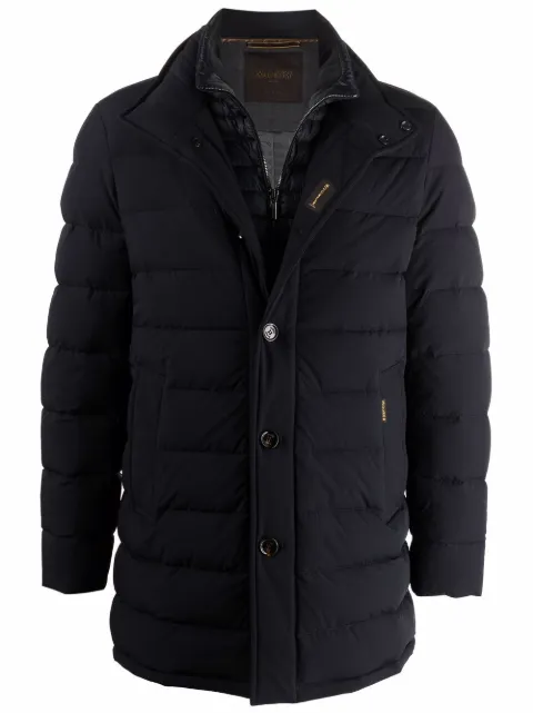Moorer layered down-padded jacket Blue MOUGI100139