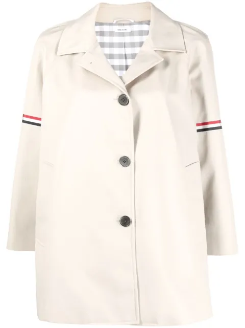 Thom Browne single-breasted short coat Neutrals FOC704O06111