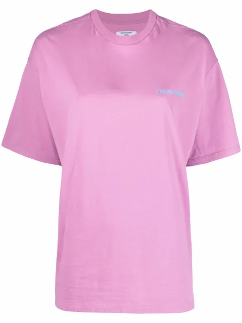Opening Ceremony Word Torch logo T-shirt Pink YWAA010S21JER0023047