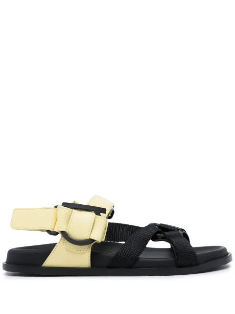 Ferragamo Gancini touch-strap sandals Yellow 745454