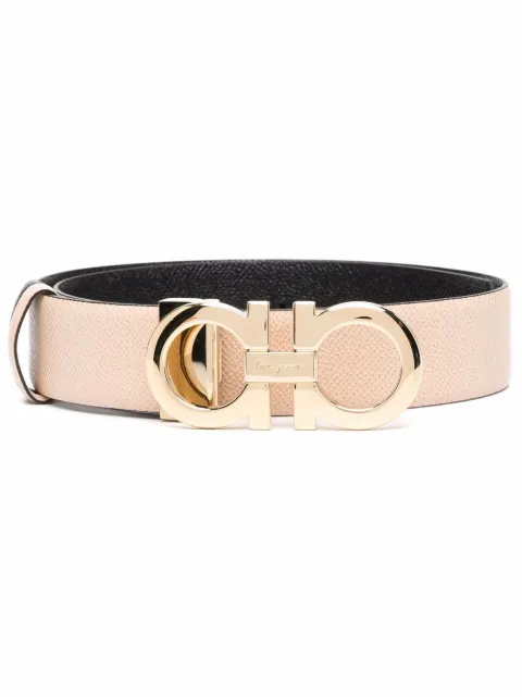 Ferragamo reversible Gancini belt Neutrals 674546