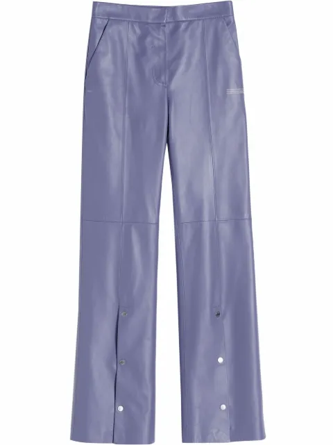 Off-White snap split flared trousers Grey OWJB019F21LEA0010600