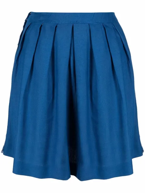 A.N.G.E.L.O. Vintage Cult 1950s pleated mini skirt Blue ANG250ACX