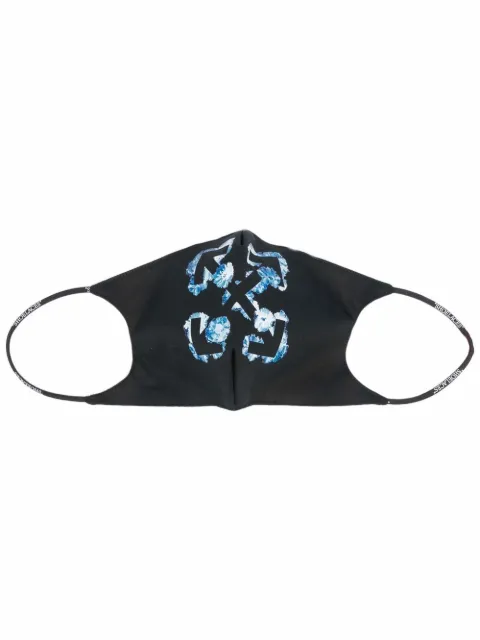 Off-White Arrows-print face mask Black OWRG002F21FAB0031045