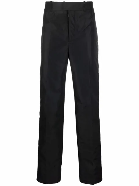 Off-White padded straight-leg trousers Black OMCA194F21FAB0021000