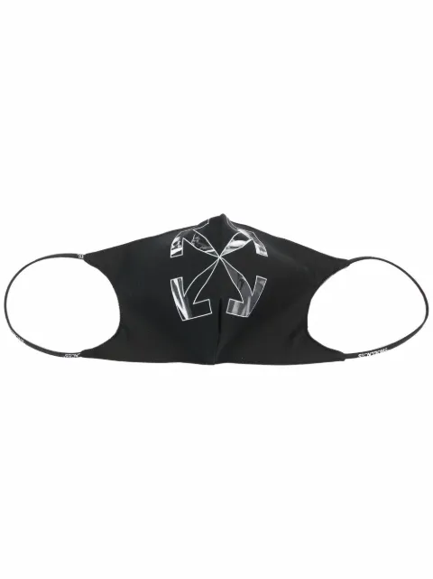 Off-White Caravaggio arrows-print face mask Black OMRG003F21FAB0031009