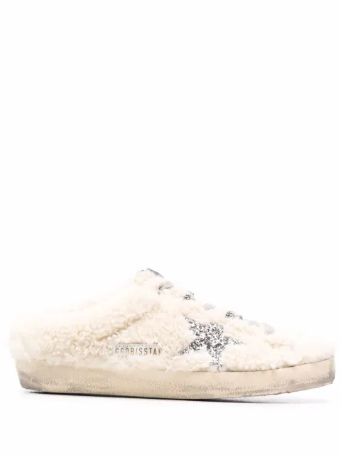 Golden Goose Super-Star Sabot shearling sneakers White GWF00110F001987
