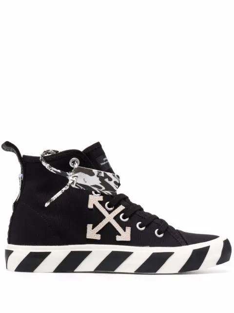 Off-White Vulcanized mid-top sneakers Black OMIA119F21FAB0011001