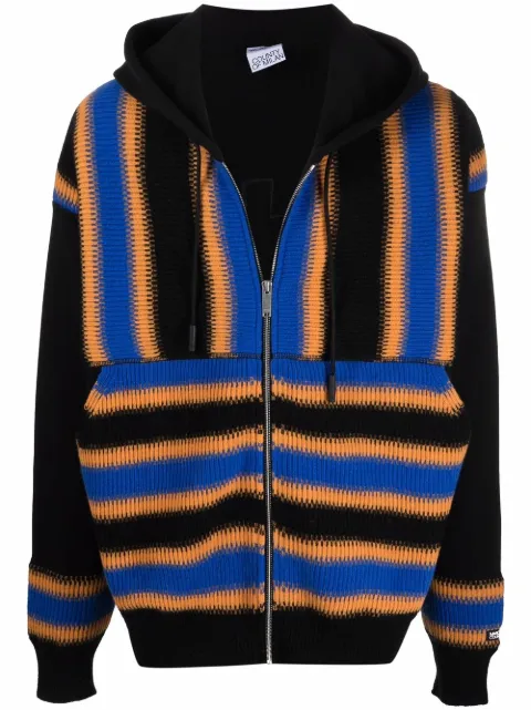 COUNTY OF MILAN Satellite Cross zipped hoodie Black CMHA029F21KNI0011020