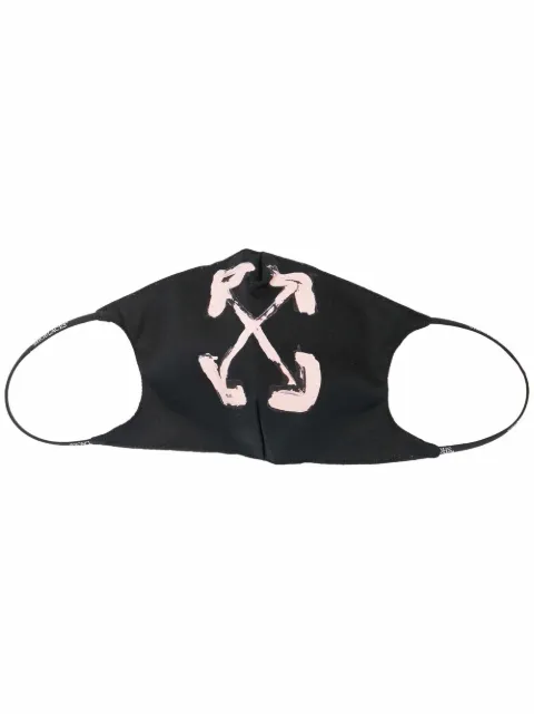 Off-White Painted Arrows motif face mask Black OWRG002F21FAB0021030