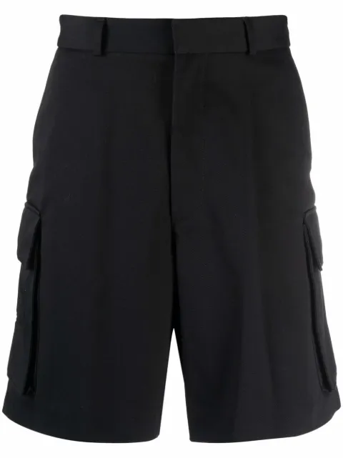 Off-White organic cotton cargo shorts Black OMCB052F21FAB0011000