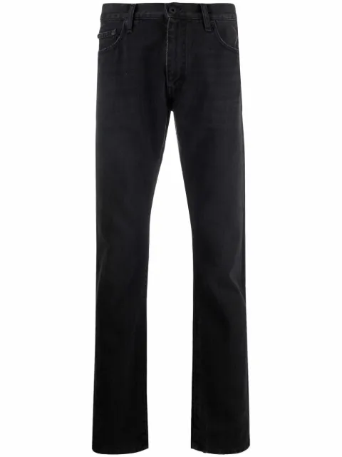 Off-White Diag slim-fit jeans Black OMYA102F21DEN0021209