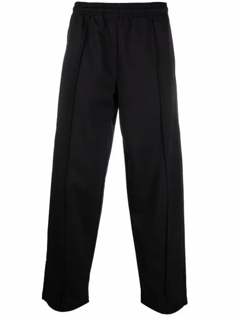 COUNTY OF MILAN Cross logo track pants Black CMCJ001F21JER0021045