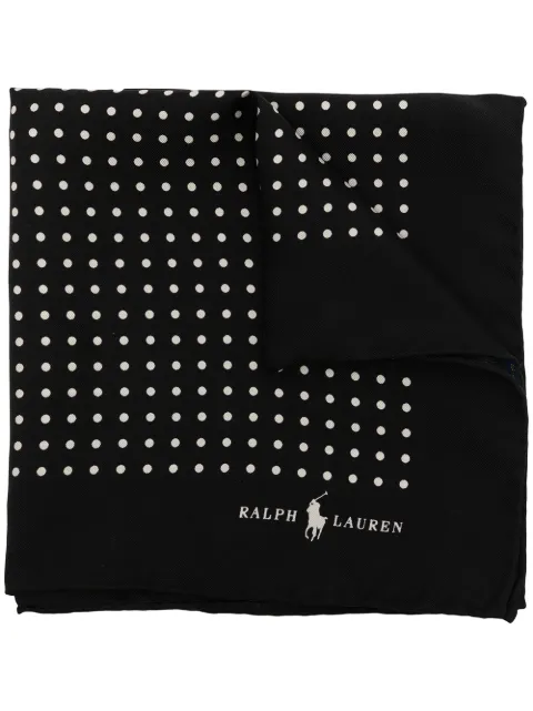 Polo Ralph Lauren St. James dotted-print pocket square Black 712532869002