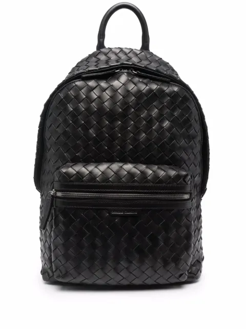 Officine Creative Armor woven leather backpack Black OCBARMO04GAMBL1000