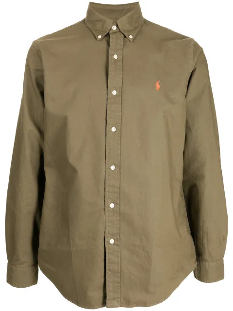 Polo Ralph Lauren classic button-up shirt Green 710805564006