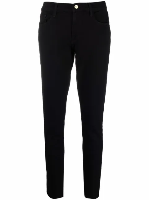 FRAME Le Garcon mid-rise skinny jeans Black LGJ711