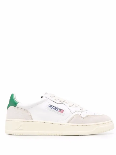 Autry Medalist Low panelled leather sneakers White AULWLS23